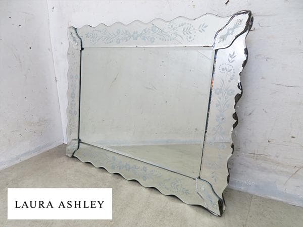 美品■ローラアシュレイ■ベネチアンミラー■ウォールミラー■高級■壁掛け鏡■