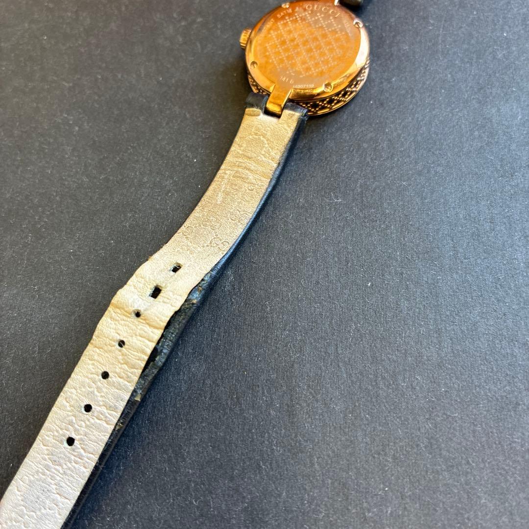 GUCCI アナログクォーツ腕時計 ブラック(電池切れ)