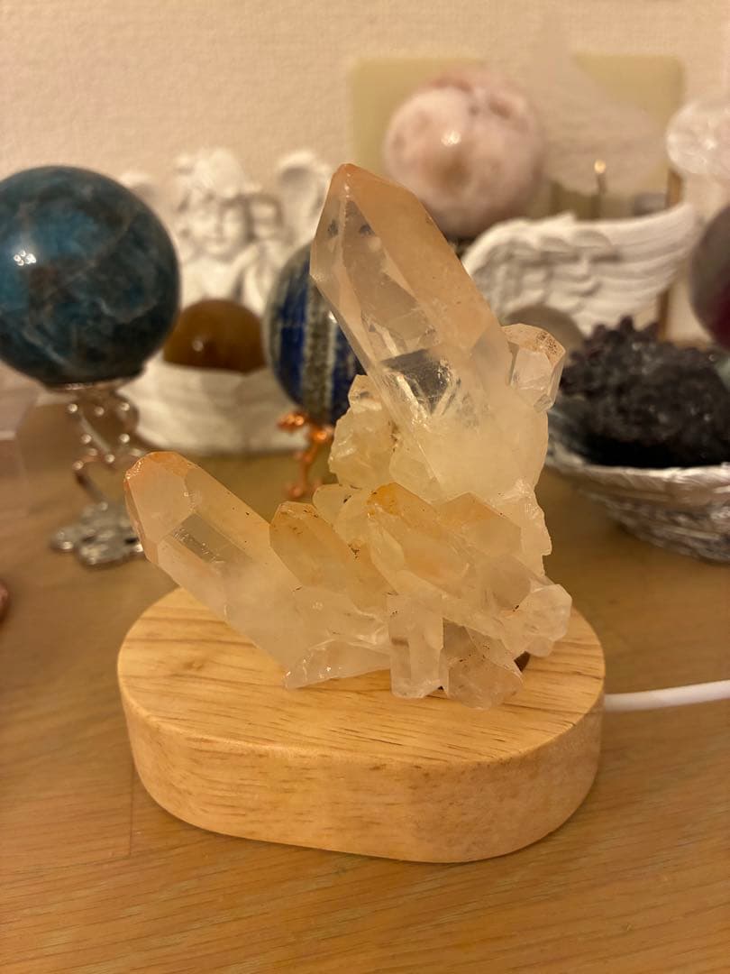 ピンク水晶 クラスター 1点もの