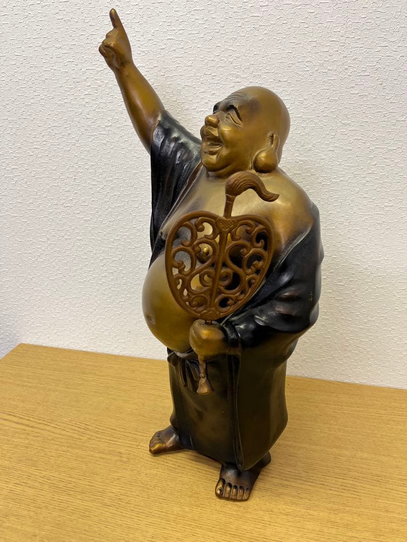布袋様　置物　ブロンズ製　七福神　縁起物　骨董品