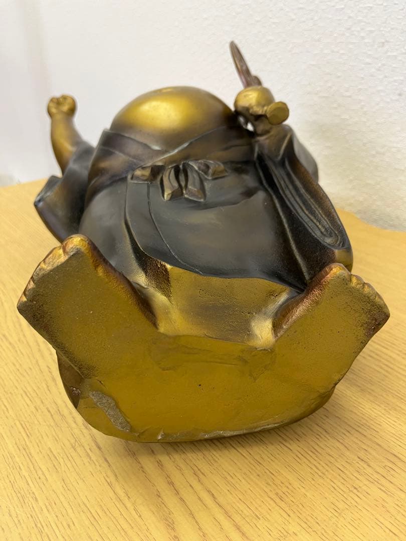 布袋様　置物　ブロンズ製　七福神　縁起物　骨董品