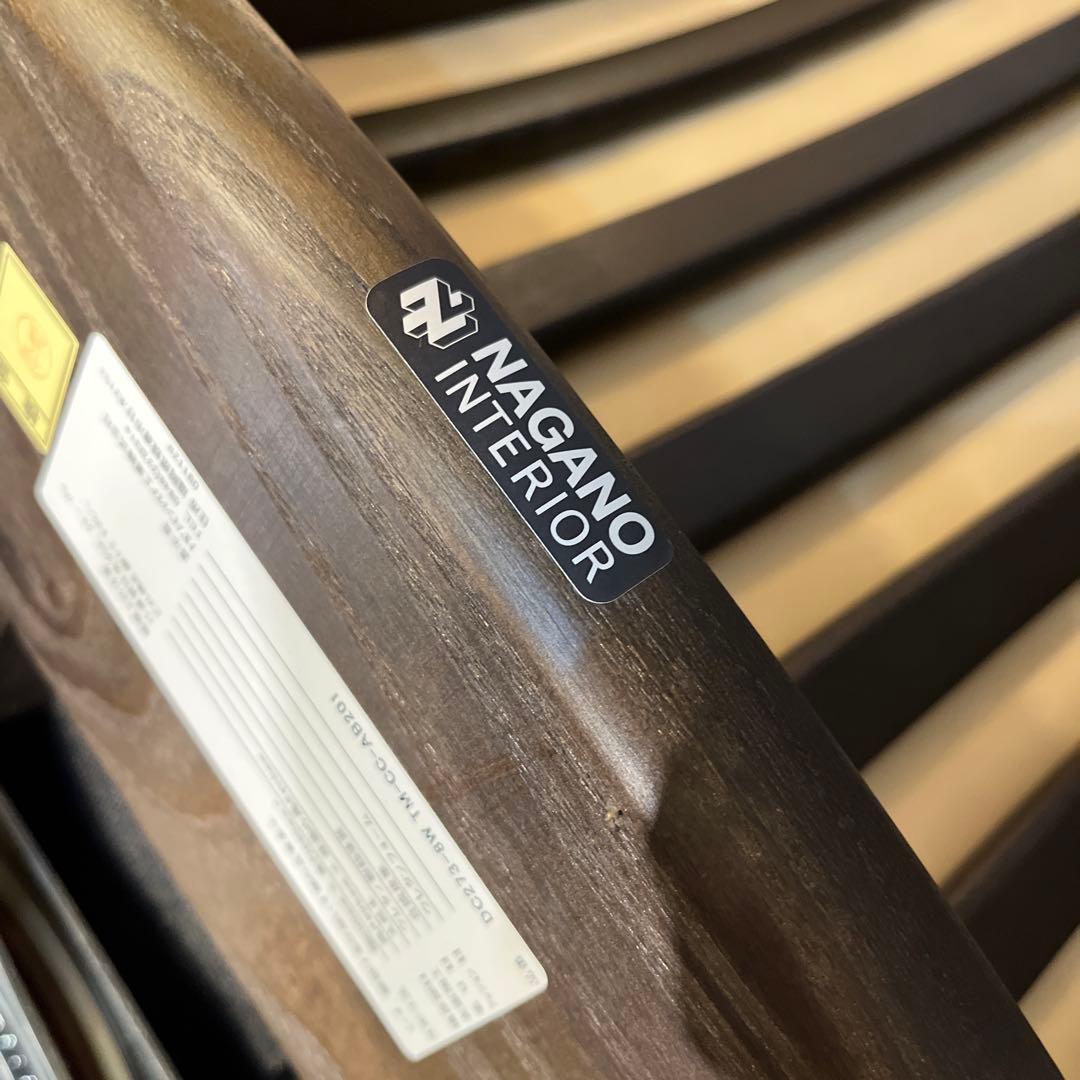 Sale L ４ NAGANO キャスター付き　３６０度回転　　アームチェア