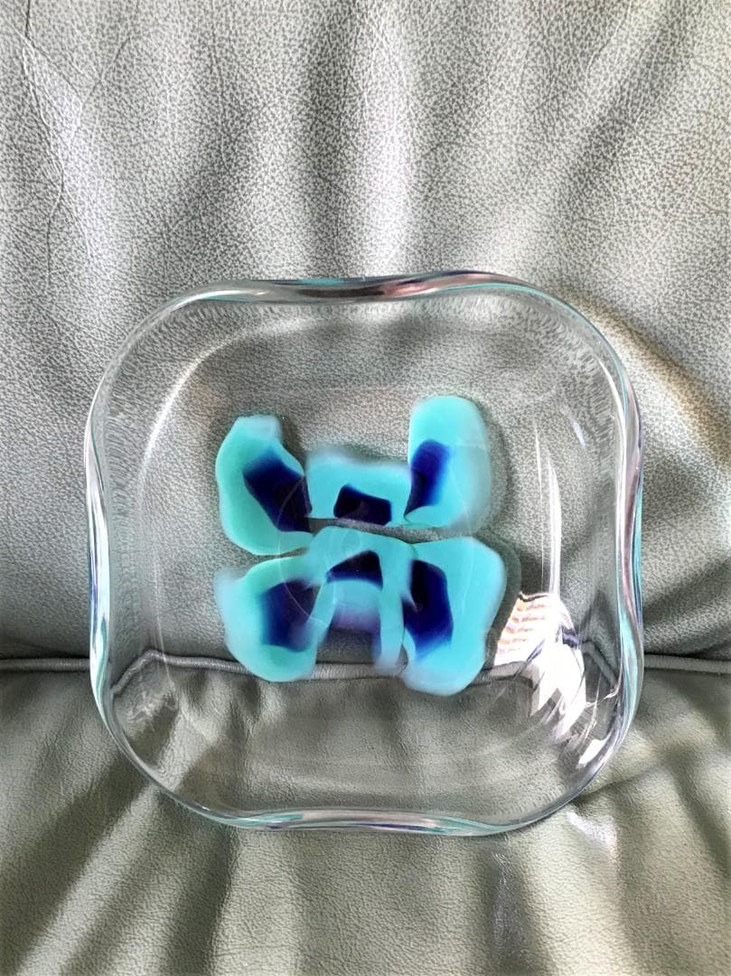 新品未使用！VeArt　MURANO　ヴィンテージ　ベネチアンガラス　小物入　緑