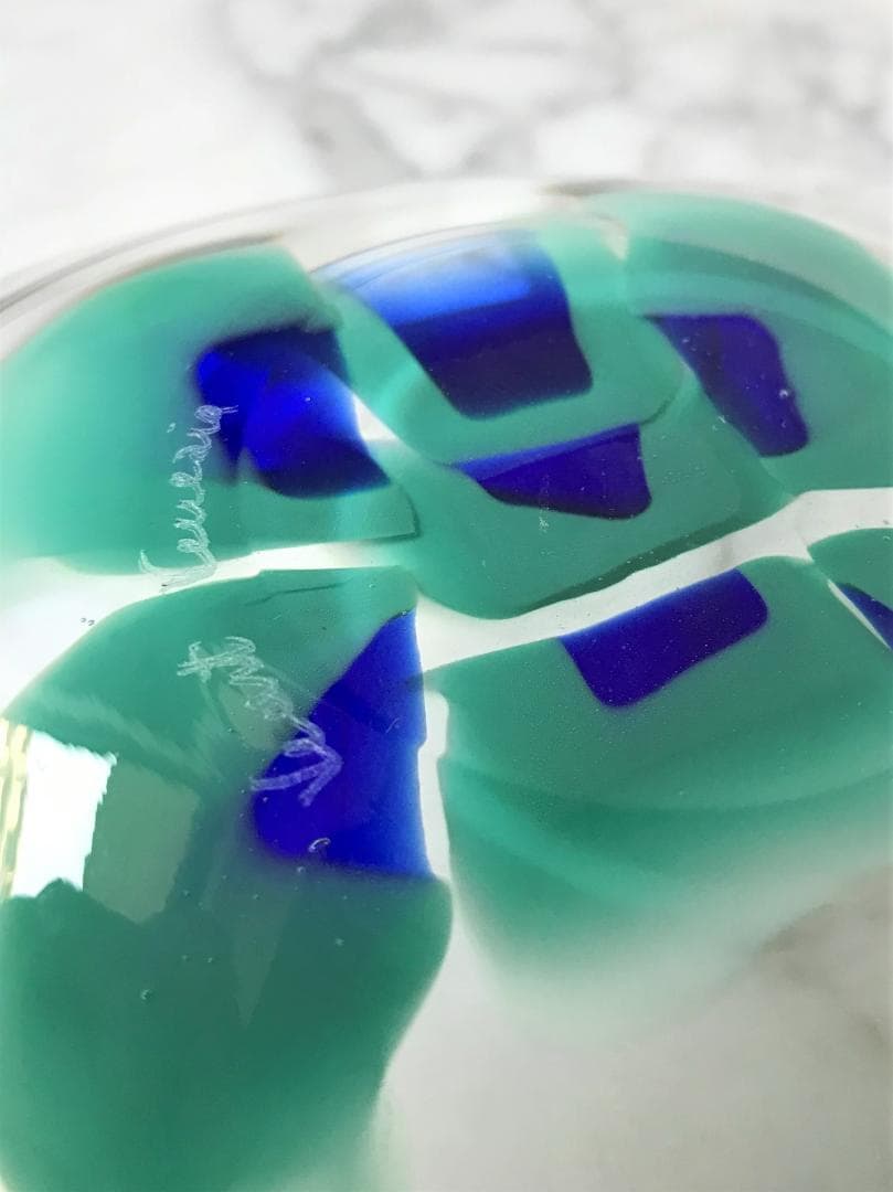 新品未使用！VeArt　MURANO　ヴィンテージ　ベネチアンガラス　小物入　緑