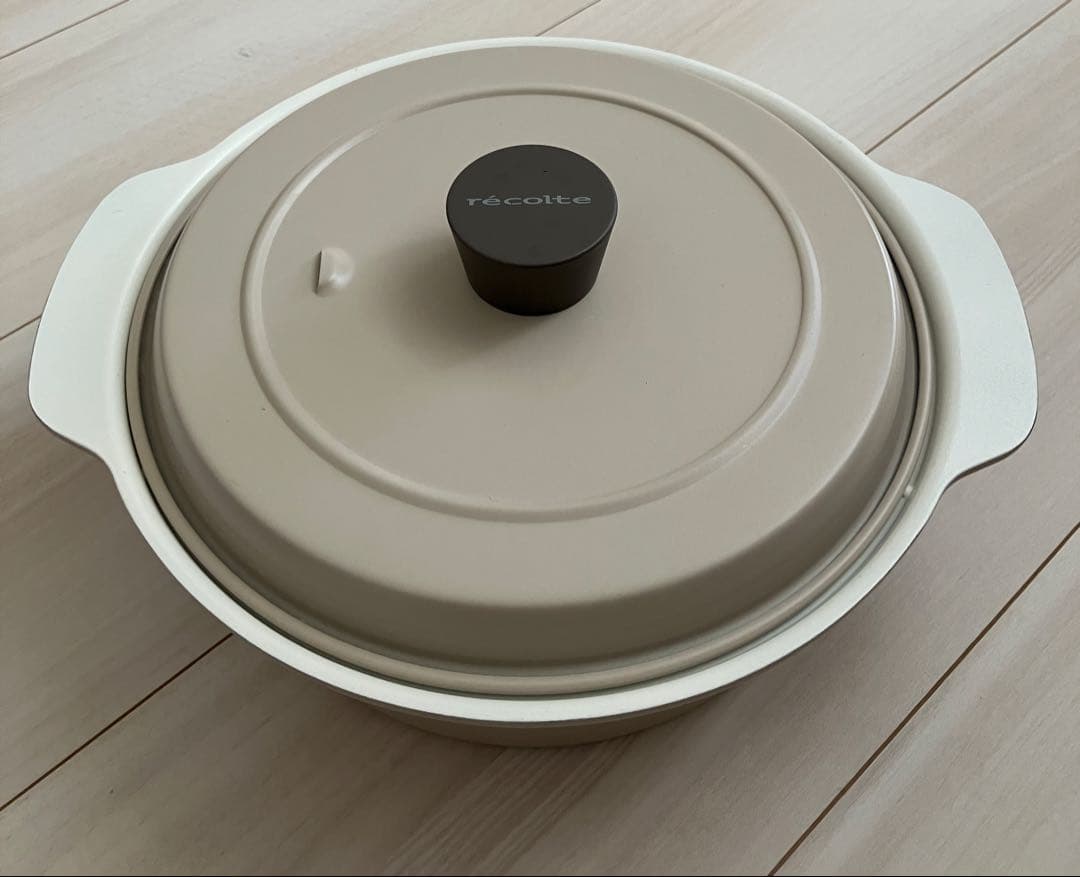 【新品セット】recolte レコルト 卓上IHクッキンググリドル ＋IH対応鍋