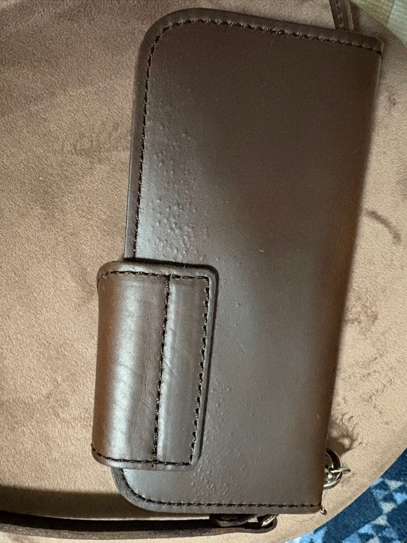 ブラウンレザー長財布