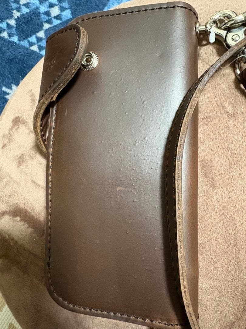 ブラウンレザー長財布