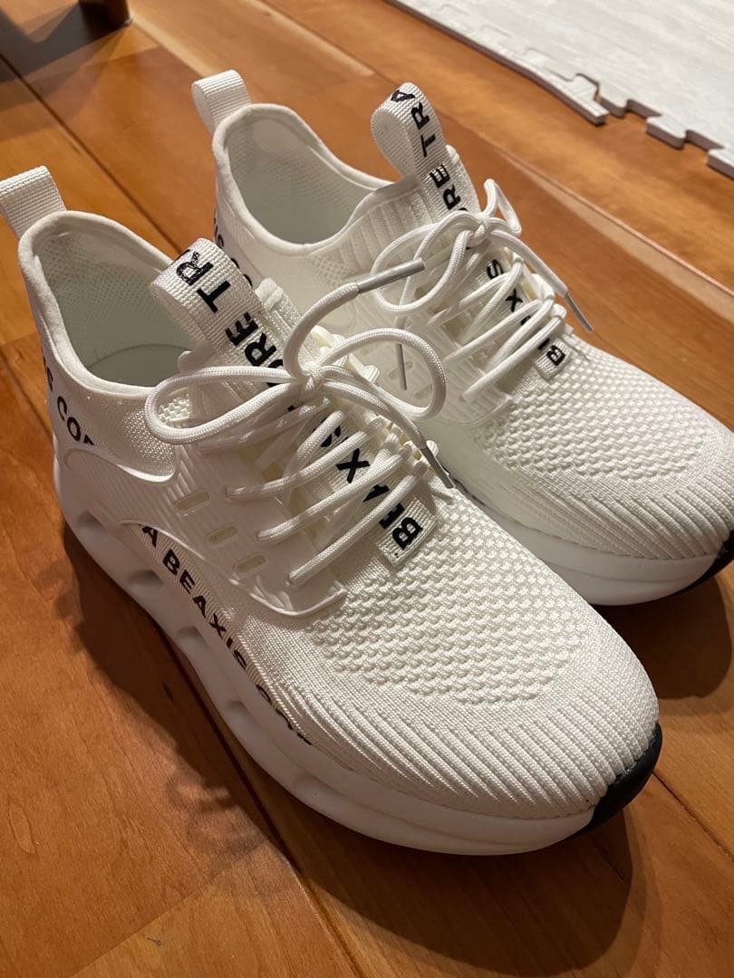 シェイプコアスニーカー BEAXISビーアクシス23.5-24.0cmホワイト）