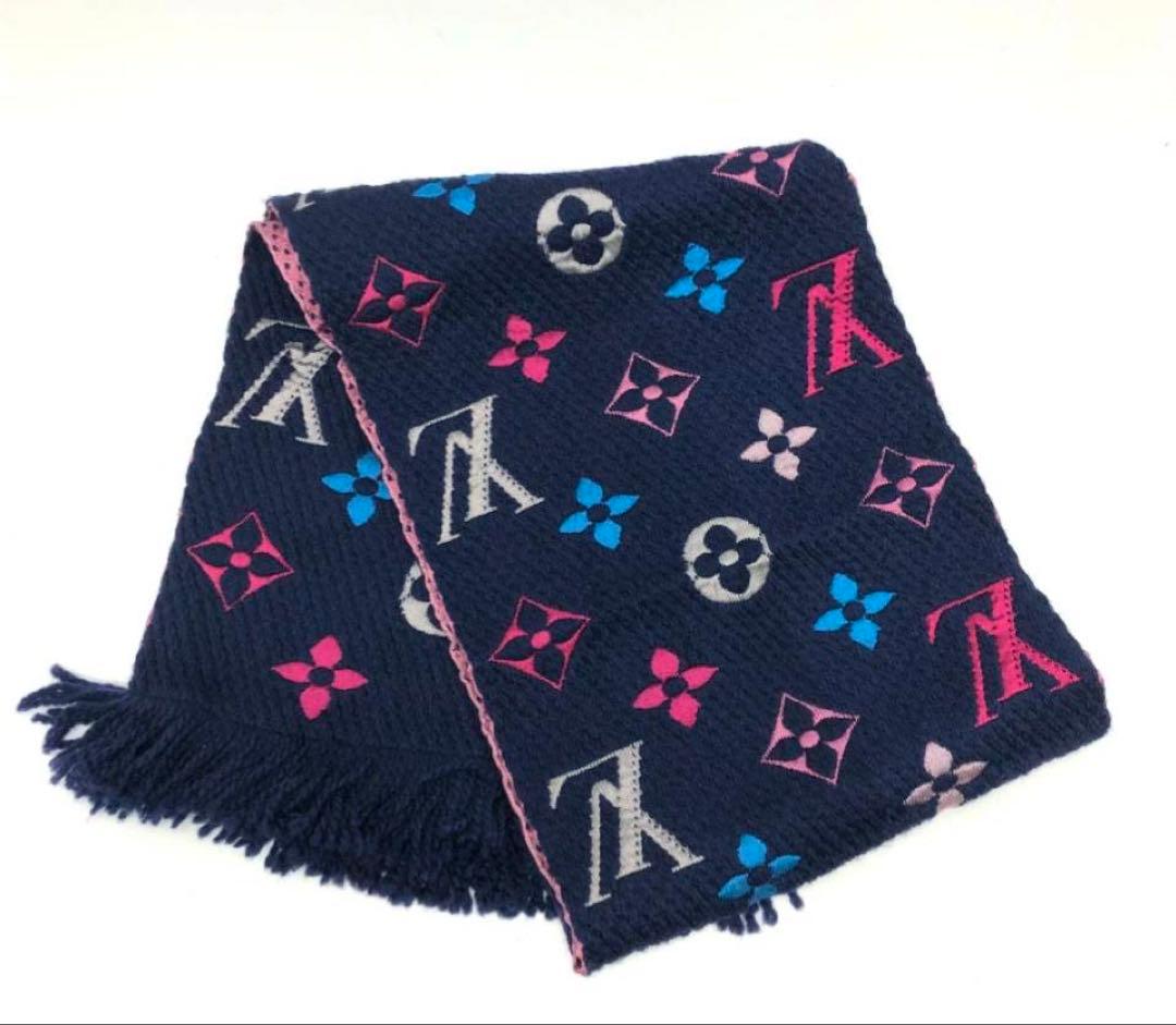 ルイヴィトン モノグラム エシャルプ ロゴマニア レインボー マフラー