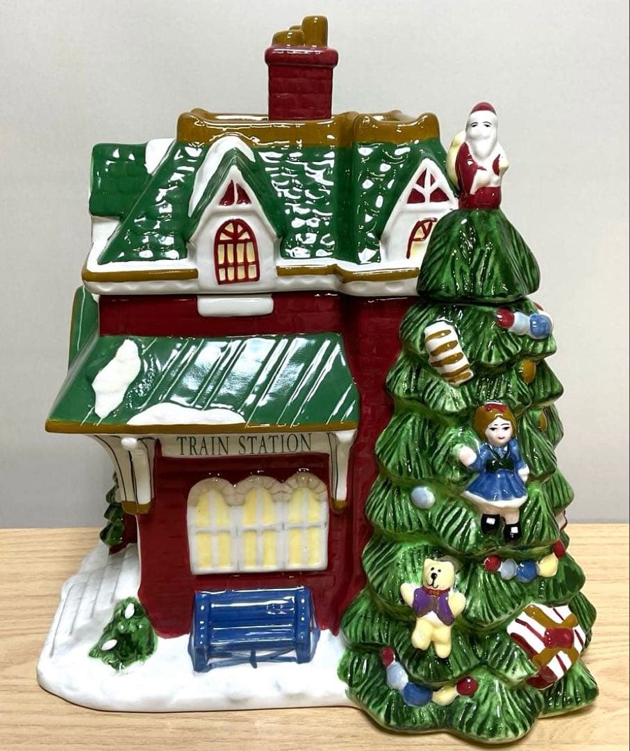 スポード　TRAIN STATION クッキージャー　陶器製