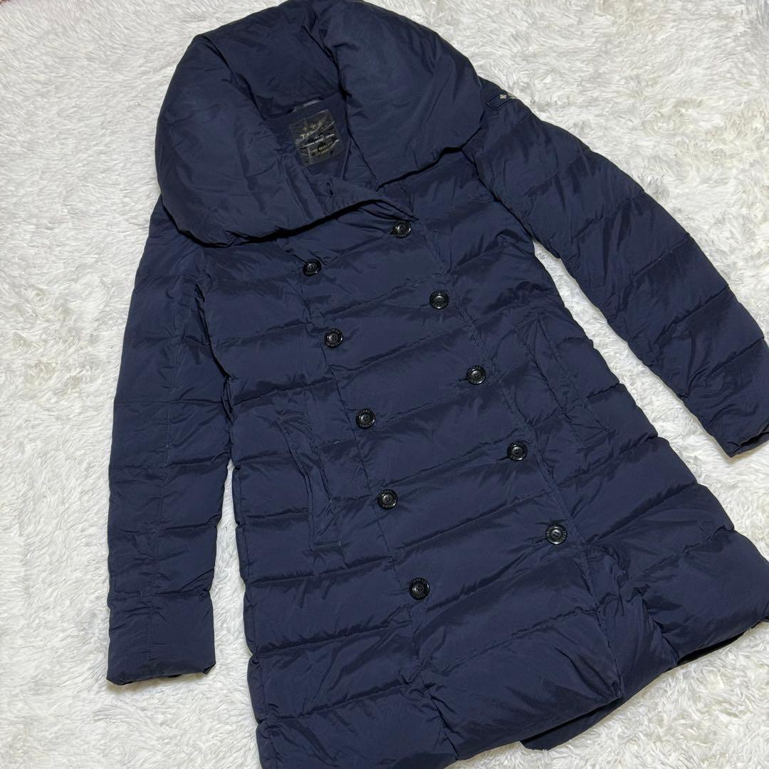 TATRAS タトラス ロング ダウンジャケット Aライン ネイビー 02