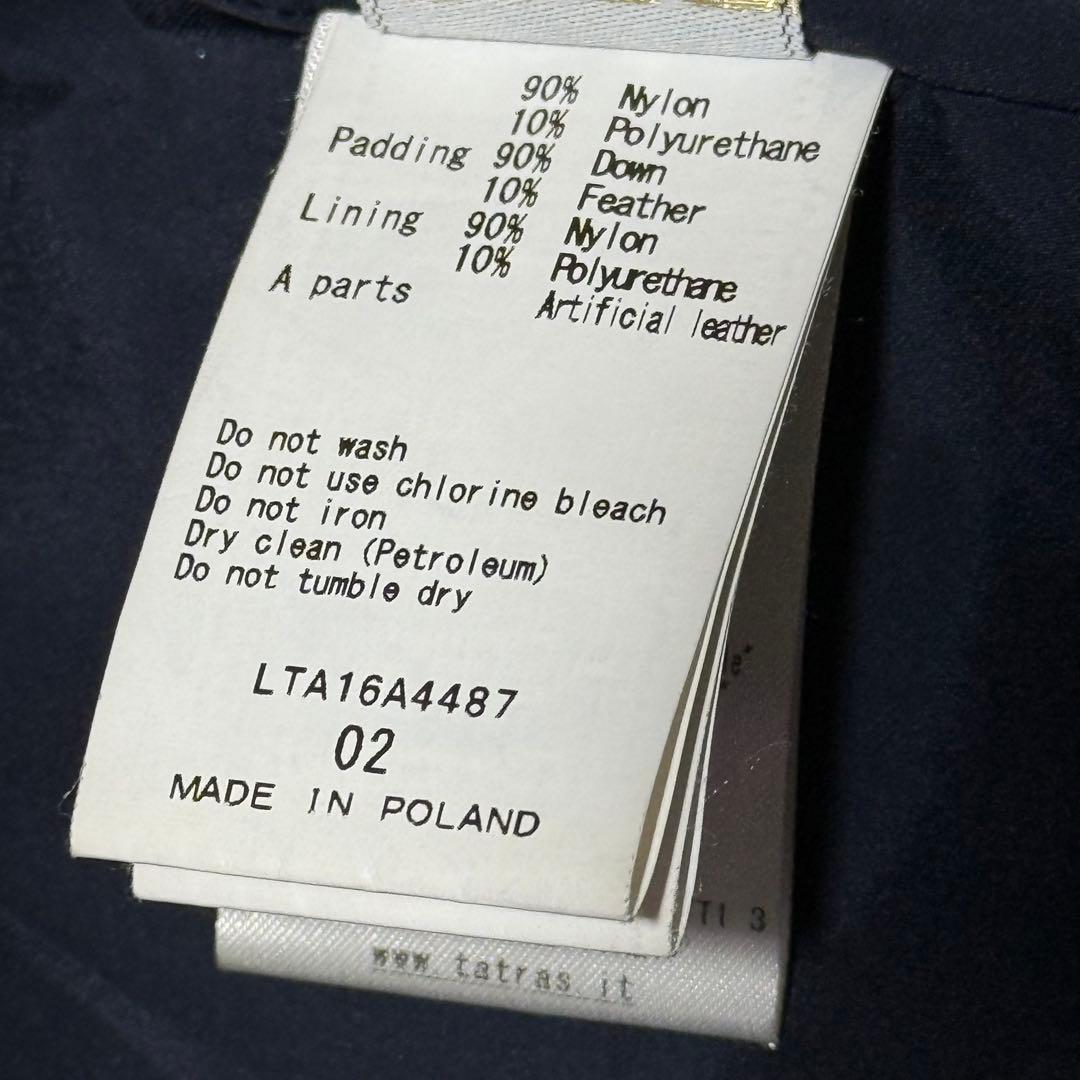 TATRAS タトラス ロング ダウンジャケット Aライン ネイビー 02