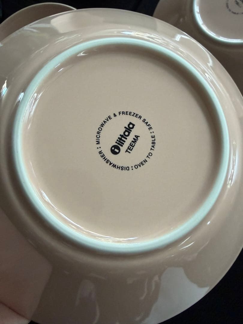 イッタラ　ティーマ　パウダー　ピンク　ディーププレート　21cm 4枚