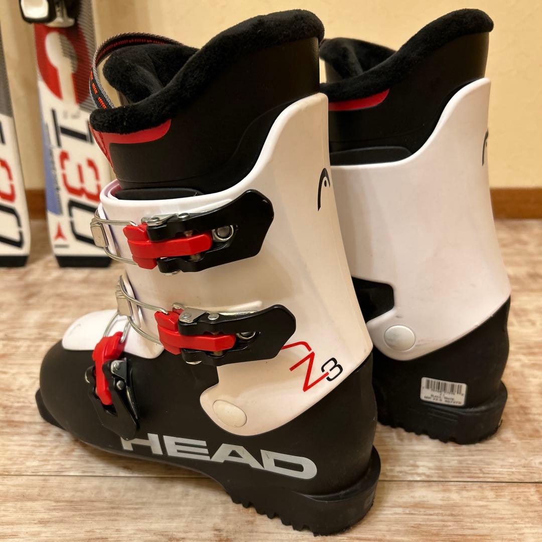 ◾️カービングスキーセット　スキー板130㎝ ブーツ23.5㎝　子供用　ジュニア用