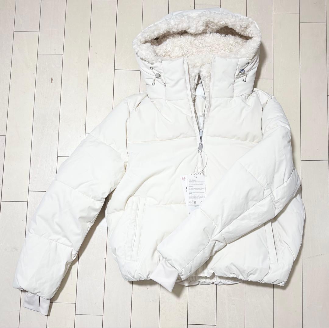 ZARA フェイクシープスキン フード付きアノラック S 新品