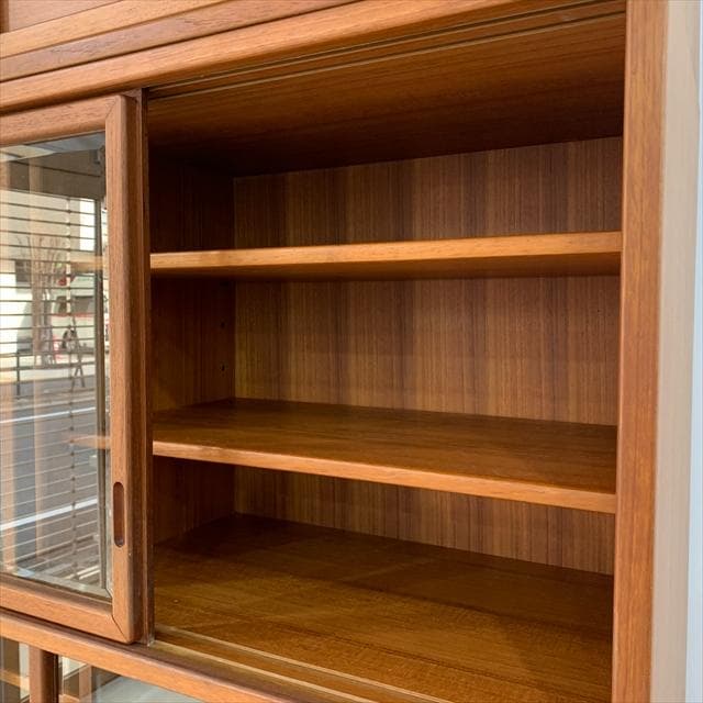 70sヴィンテージジャパンチークカップボード（食器棚）