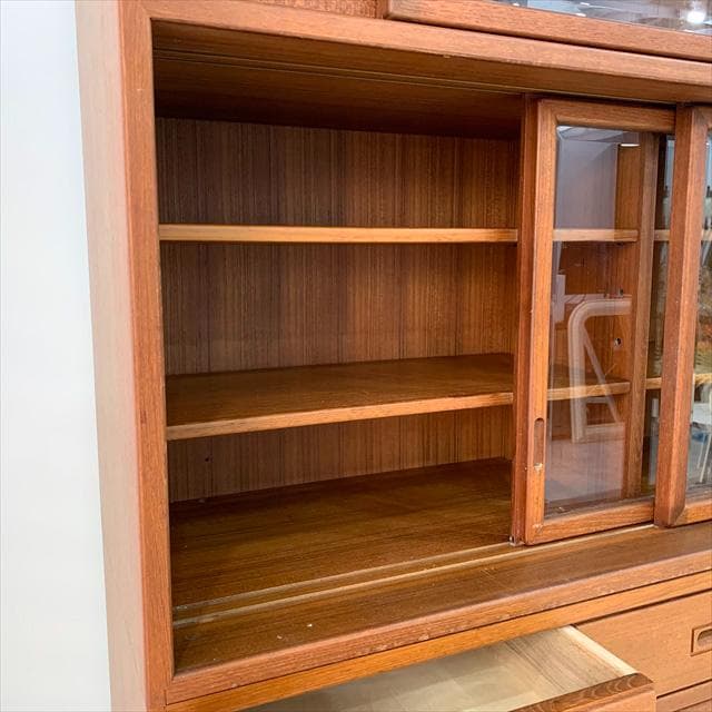 70sヴィンテージジャパンチークカップボード（食器棚）