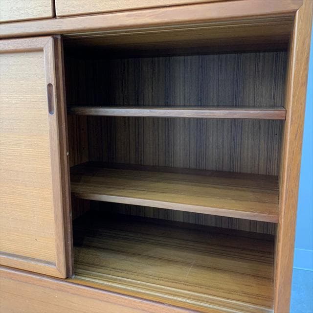 70sヴィンテージジャパンチークカップボード（食器棚）