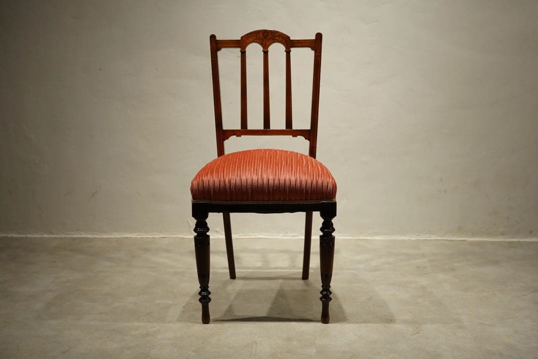 ルイ16世様式　サロンチェア　椅子　象嵌　フランス　アンティーク