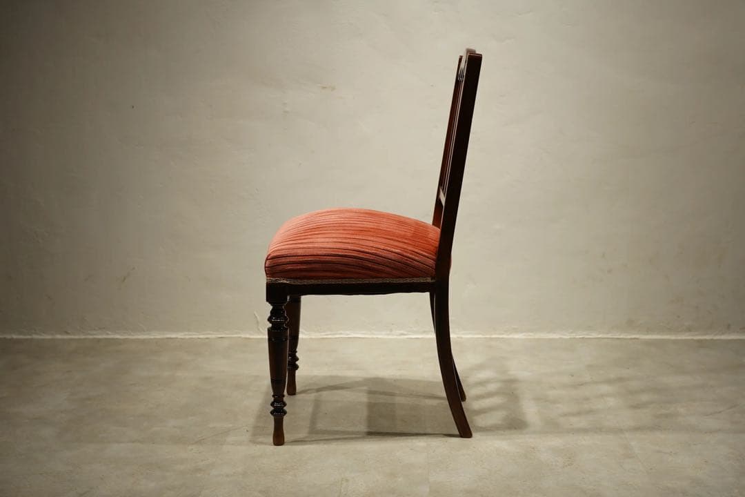 ルイ16世様式　サロンチェア　椅子　象嵌　フランス　アンティーク