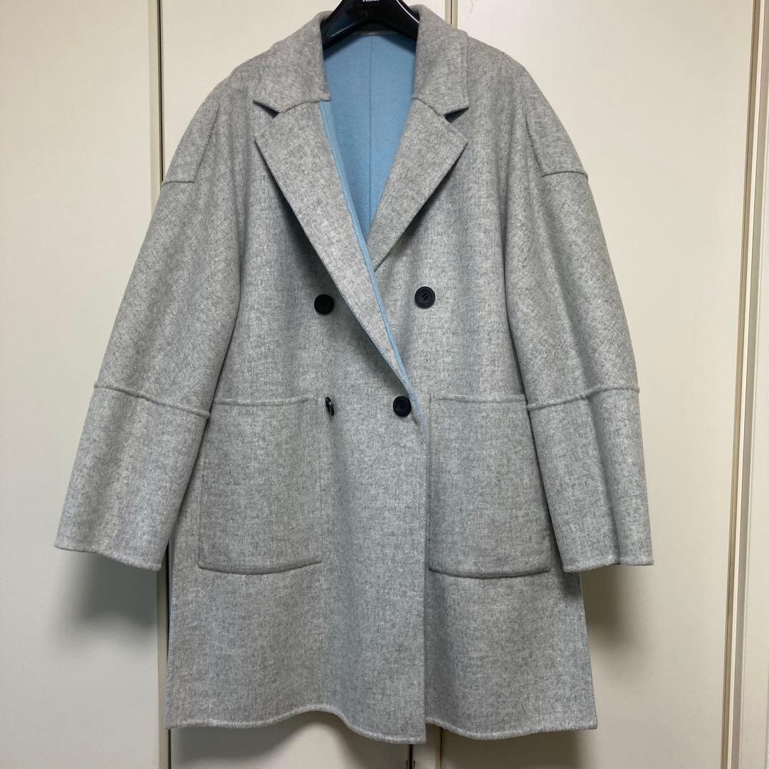 ADORE アドーア　２ＴＯＮＥリバーⅡジャケット　ブルーXトップグレー　36