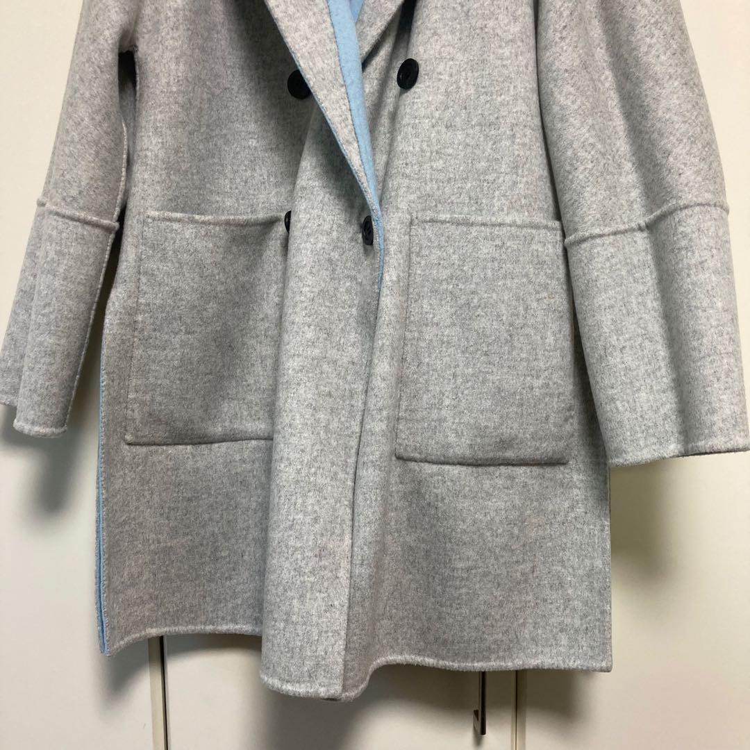 ADORE アドーア　２ＴＯＮＥリバーⅡジャケット　ブルーXトップグレー　36