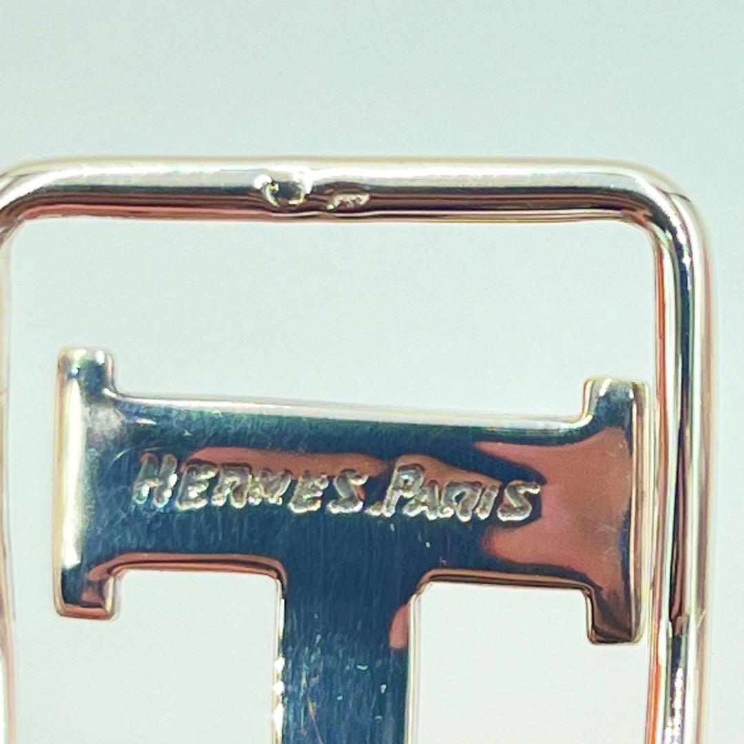 【極美品】エルメス マネークリップ コンスタンス Hロゴ シルバー 925