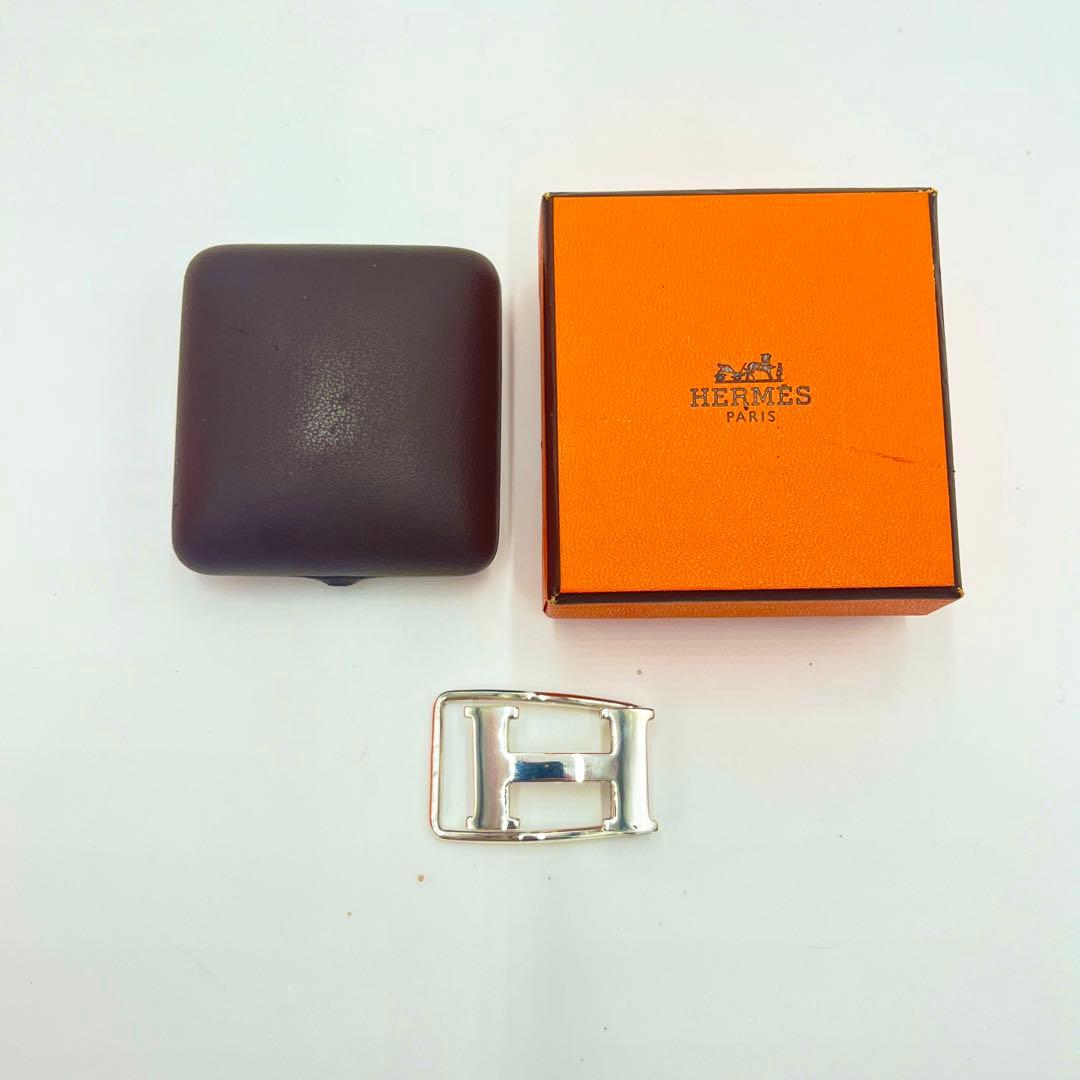 【極美品】エルメス マネークリップ コンスタンス Hロゴ シルバー 925