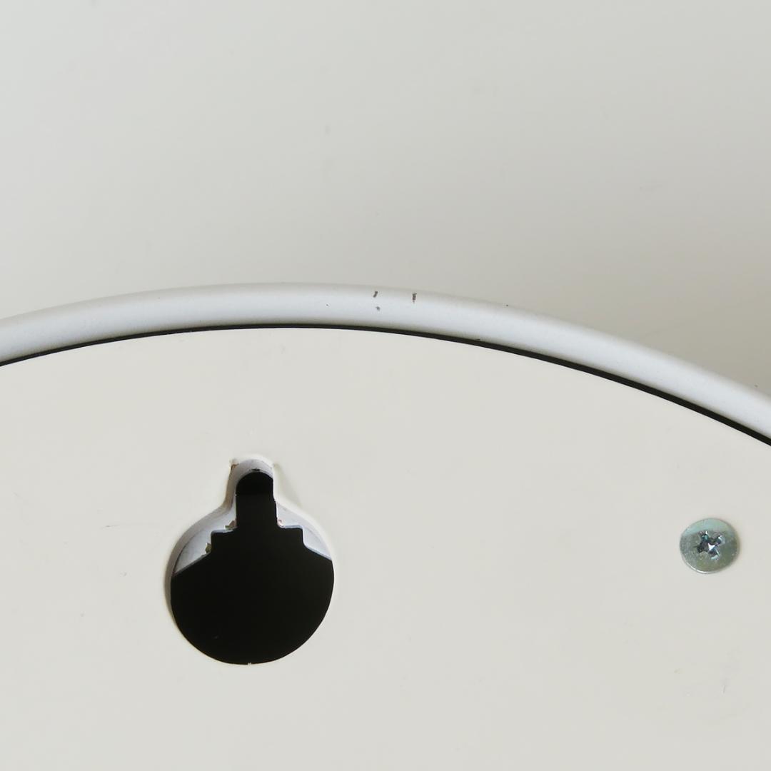 Wi-Fi電波時計 レムノス 渡辺力デザイン リキスチール 白