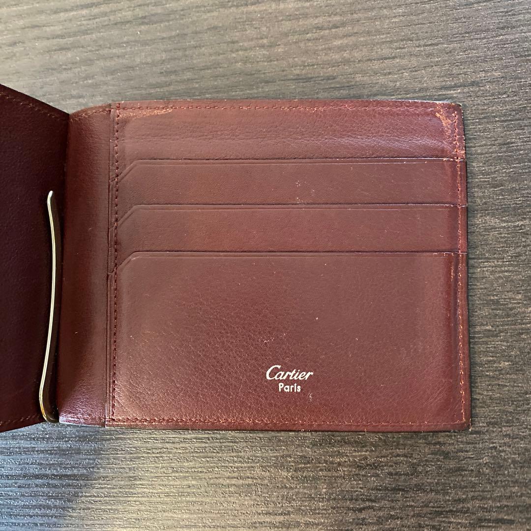 カルティエ　カードケース　二つ折り　マネークリップ マストライン　札入れ
