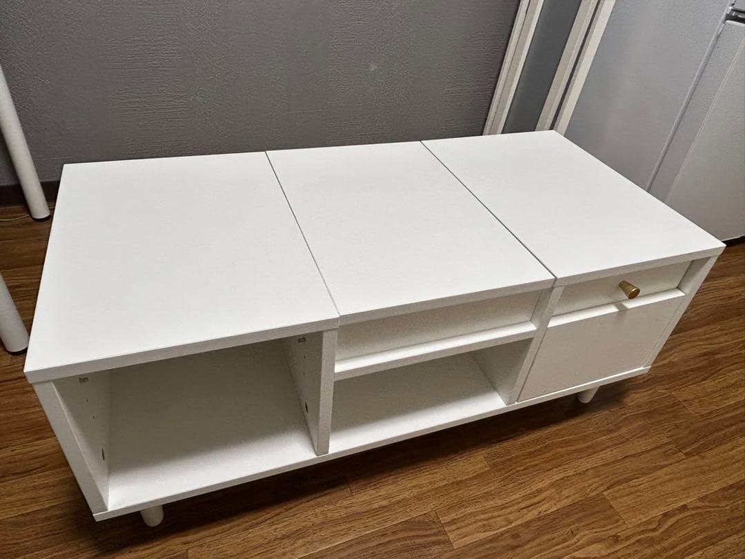 ホワイトドレッサー ミラー付き