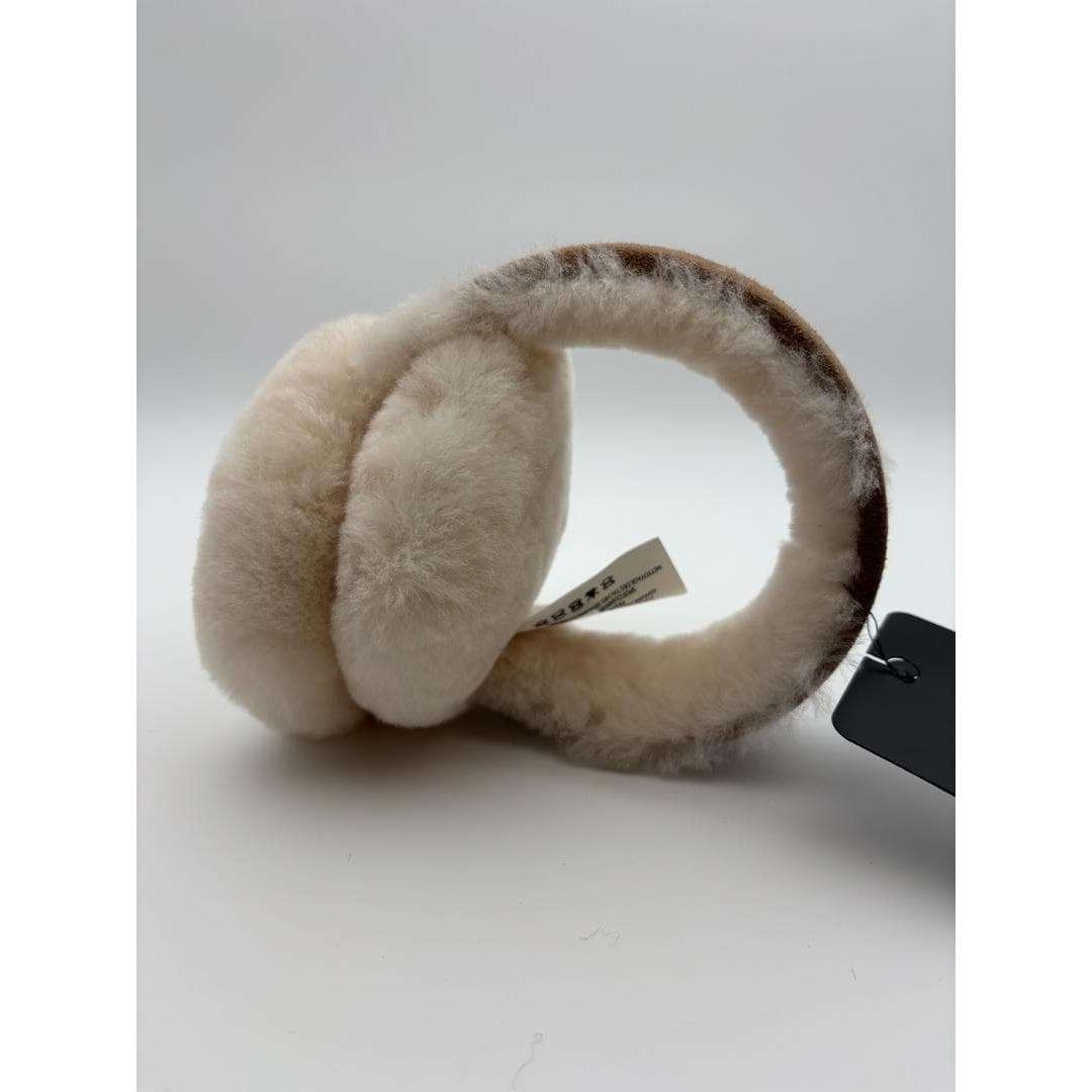 【UGG・正規品】ふわもこ ★刺繍ロゴ イヤーマフ　チェスナット　耳あて　人気