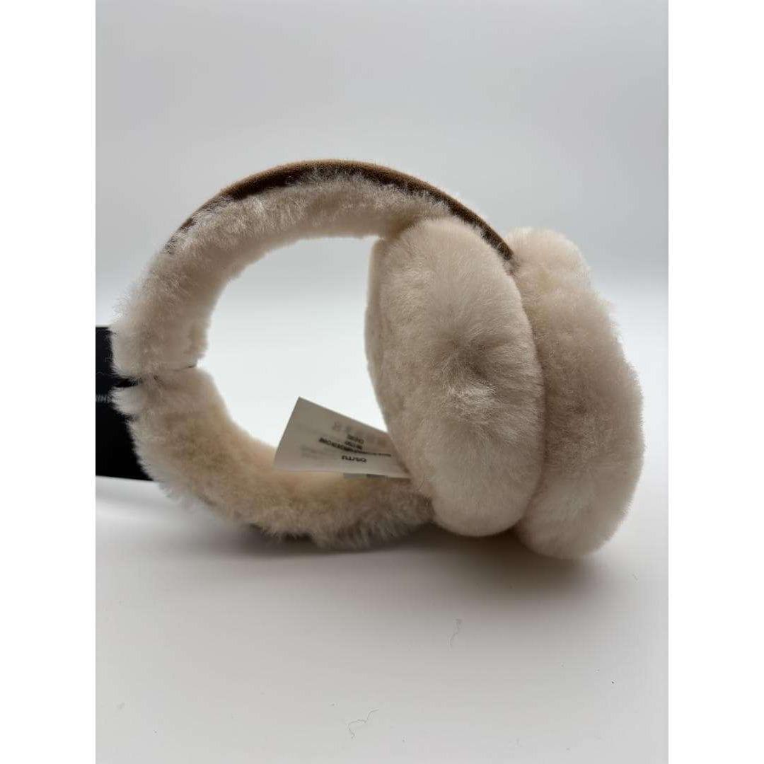 【UGG・正規品】ふわもこ ★刺繍ロゴ イヤーマフ　チェスナット　耳あて　人気