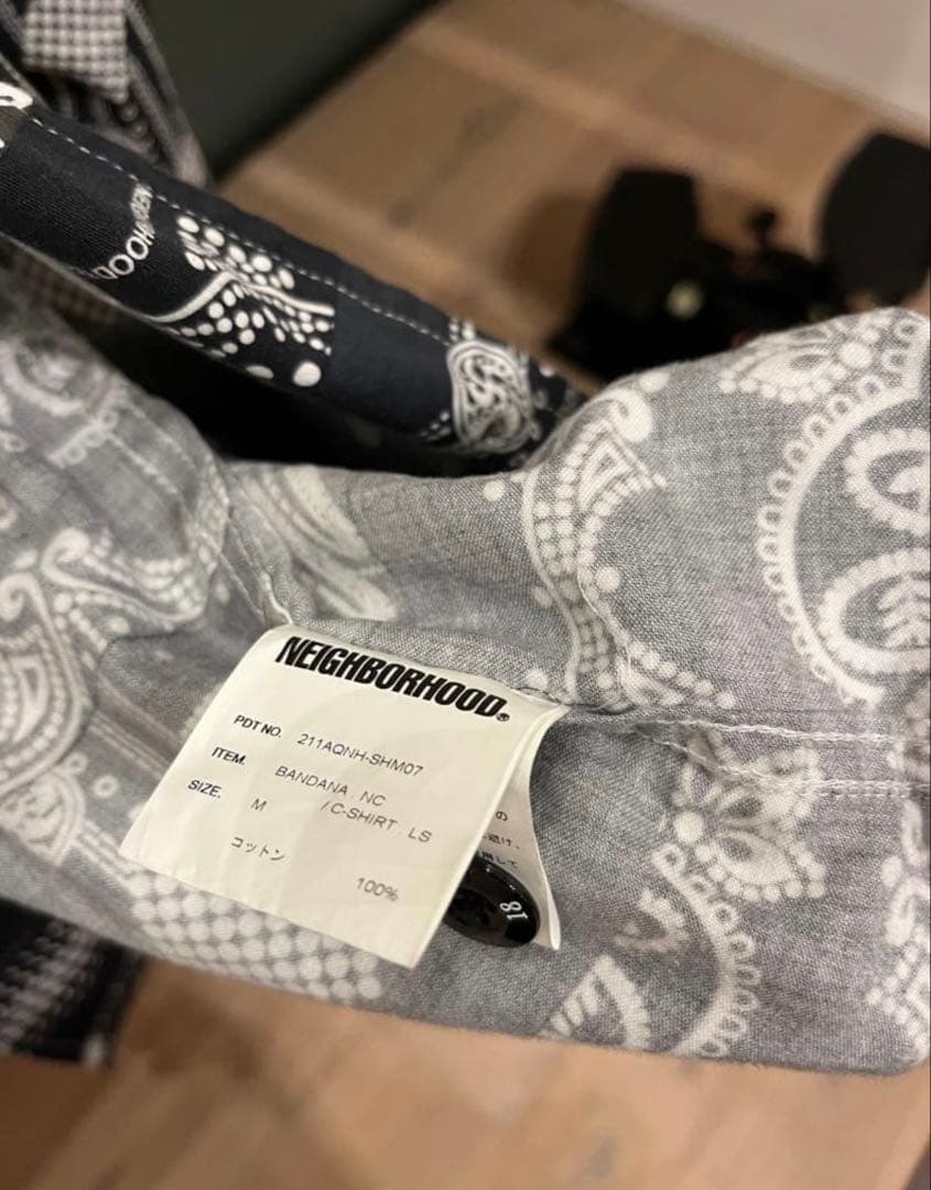 最終値下げ　NEIGHBORHOOD バンダナ柄 長袖シャツ 美品