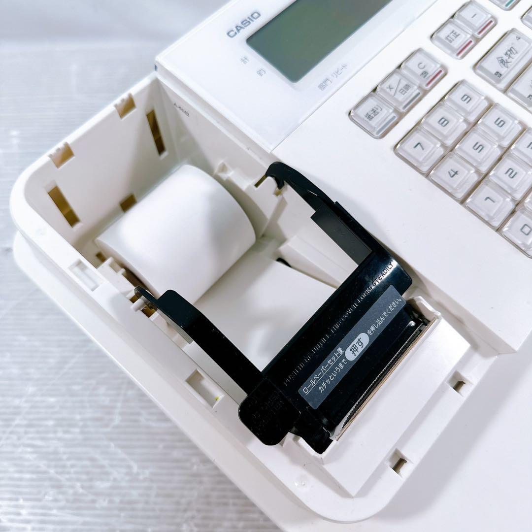 CASIO カシオ電子 レジスター SR-G3-WE レジロール付き