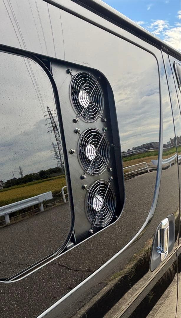 まーぽん　3連　運転席側　ルーバー　防虫メッシュ