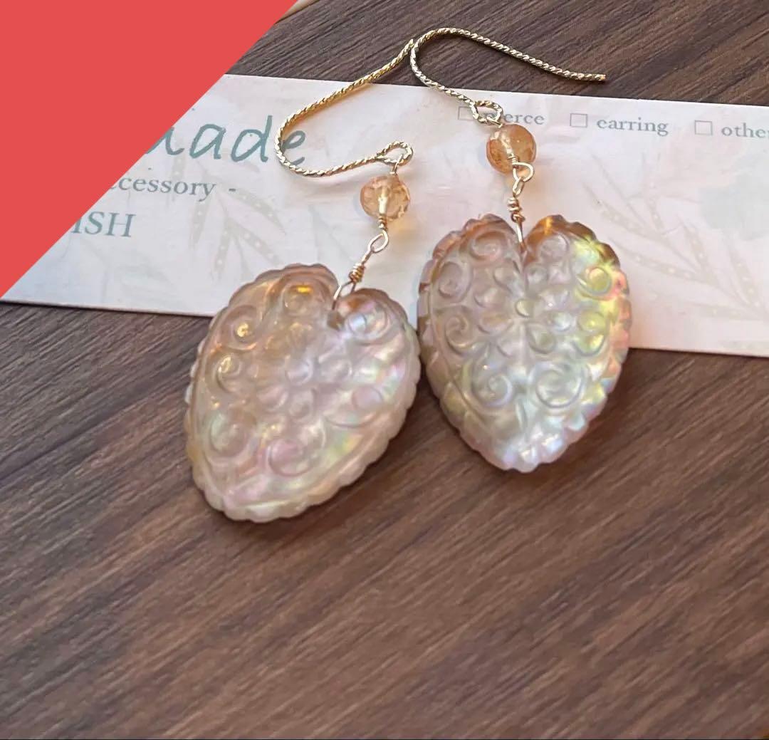 値下フィカスフラワーカービングピンクシラーが綺麗なブラウンマザオパ水晶ダブレット