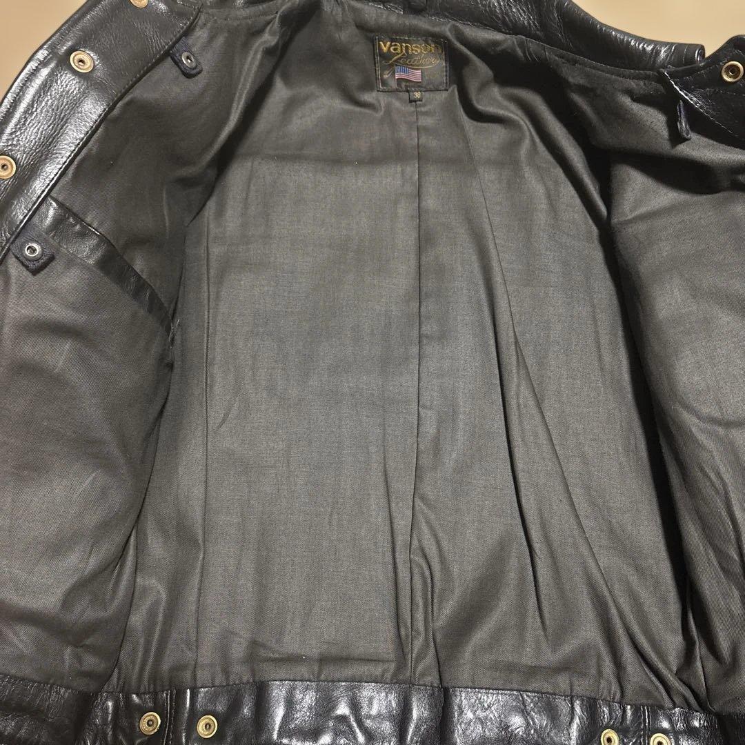 38inch VANSON バンソン DJLE ライダースジャケット　アメリカ製