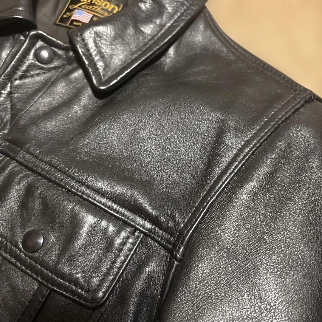 38inch VANSON バンソン DJLE ライダースジャケット　アメリカ製