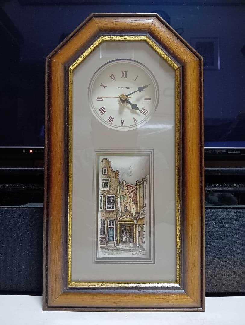 アントン　ピエック　オリジナル　シャドーボックス　ウッド　ウォール　クロック