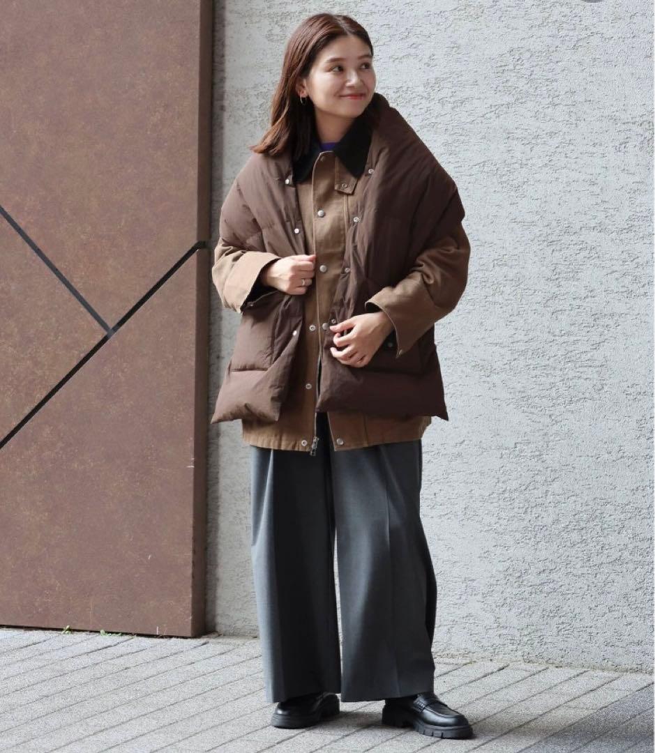 新品タグ付きJOURNAL STANDARD ナイロンタフタダウンマフラー