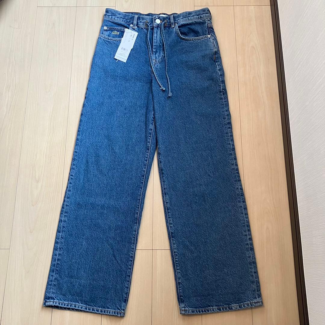 【新品】 LACOSTE（ラコステ） イージーデニムパンツ Sサイズ （ブルー）