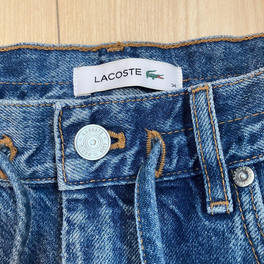 【新品】 LACOSTE（ラコステ） イージーデニムパンツ Sサイズ （ブルー）