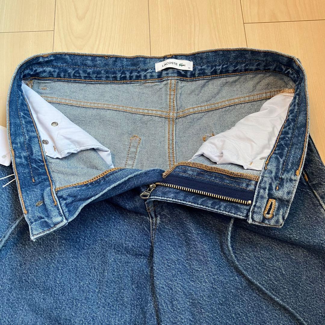 【新品】 LACOSTE（ラコステ） イージーデニムパンツ Sサイズ （ブルー）