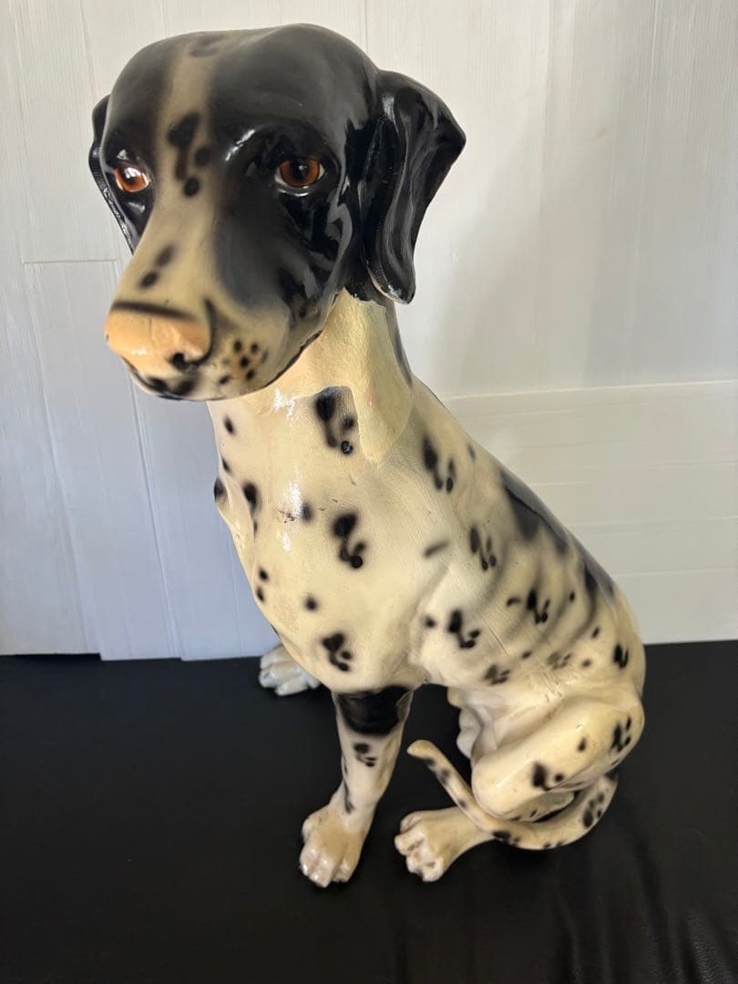 【希少‼️】ダルメシアン　犬の置物　FRP 素材