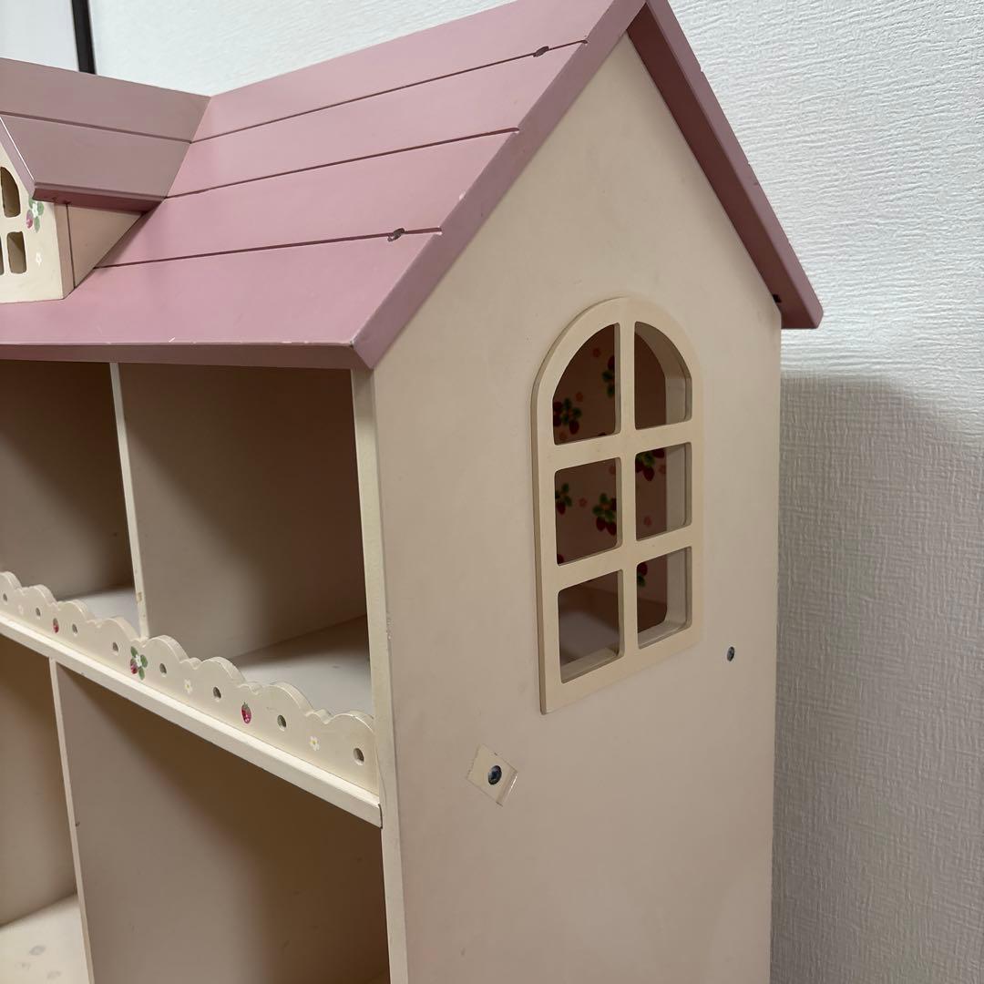 希少　マザーガーデン　本棚　シェルフ　棚　木製ラック　おもちゃ収納　リカちゃん家