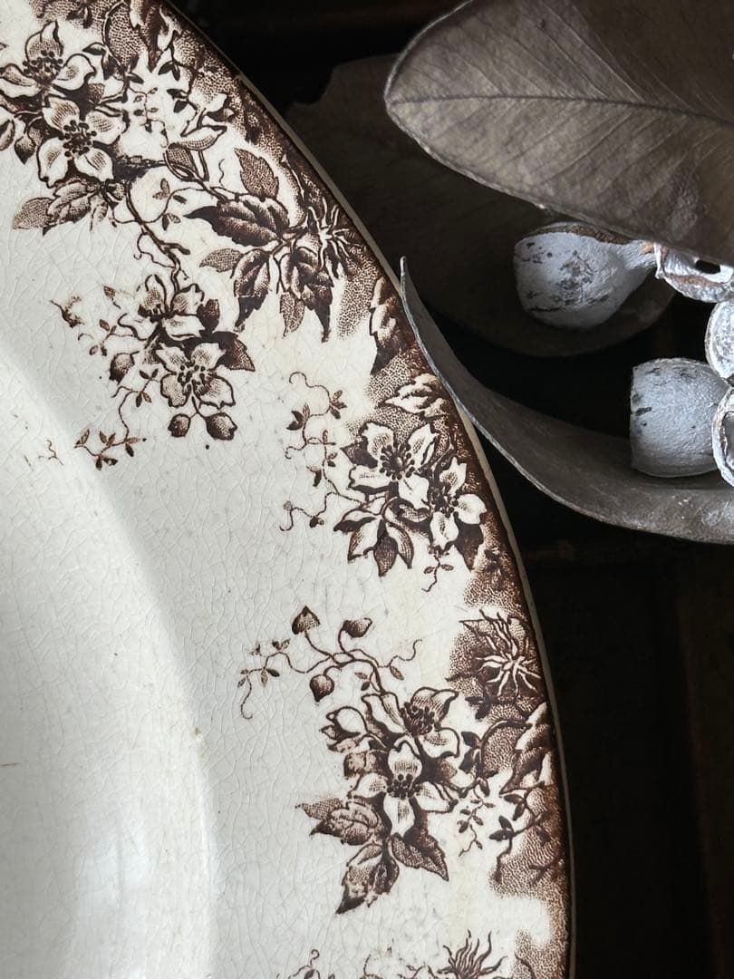 ⚫︎フランスアンティーク⚫︎ 大皿サルグミンヌ U&C Sarreguemines