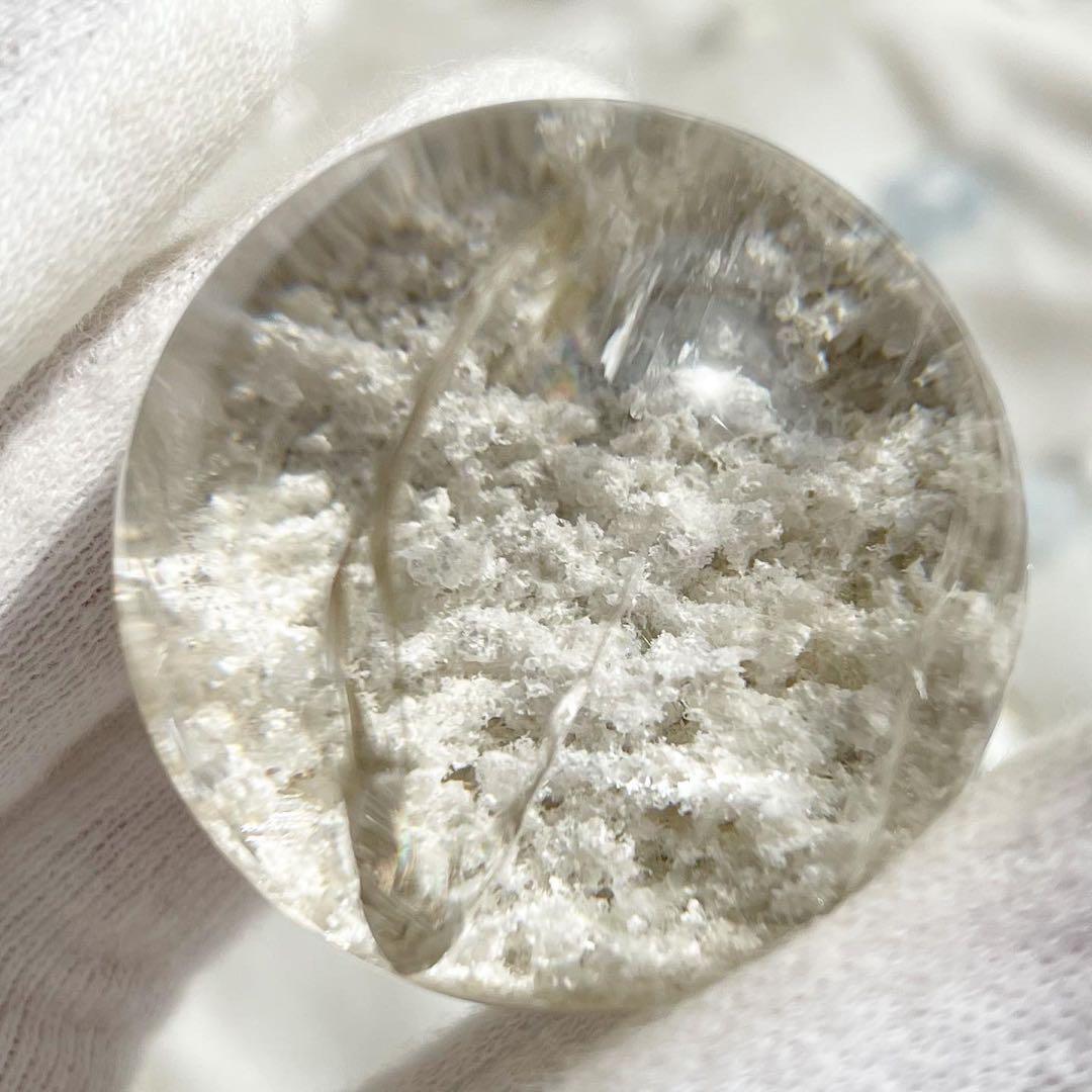 【 高品質雪景色 ルチル入り 】 ガーデンクォーツス