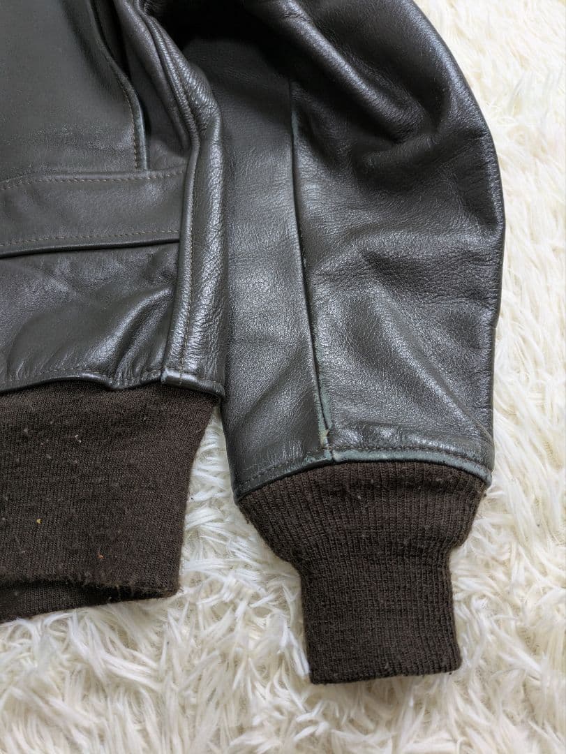 実物 80s サイズ42 G-1 USN レザージャケット フライトジャケット