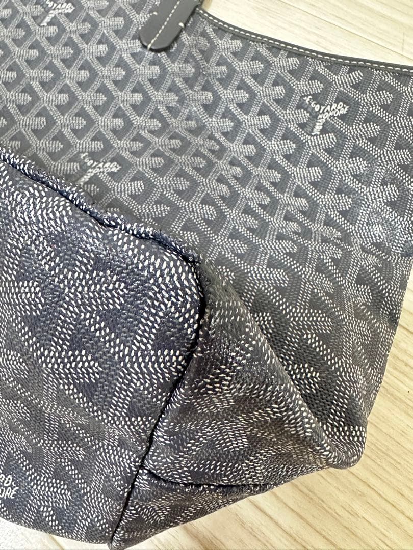 ゴヤール サンルイ PM グレー トートバッグ